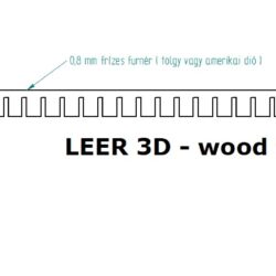 LEER 3D - wood flex ( tölgy )