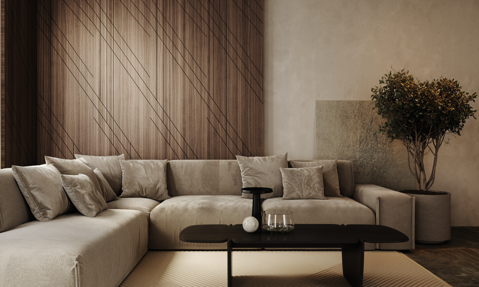 falpanel – amerikai dió kivitel | LEER Design