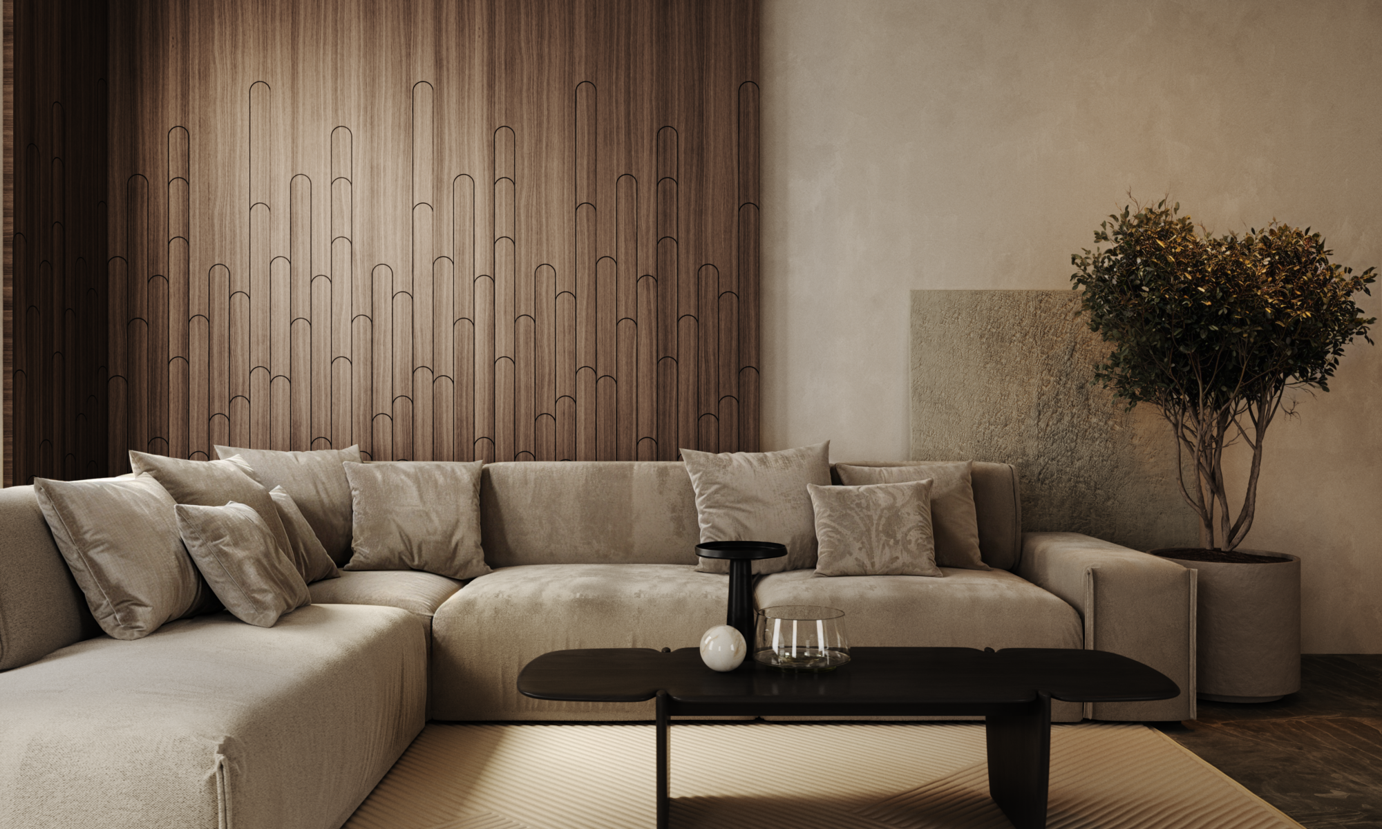 Zenrise japandi falpanel – természetes fény és nyugalom