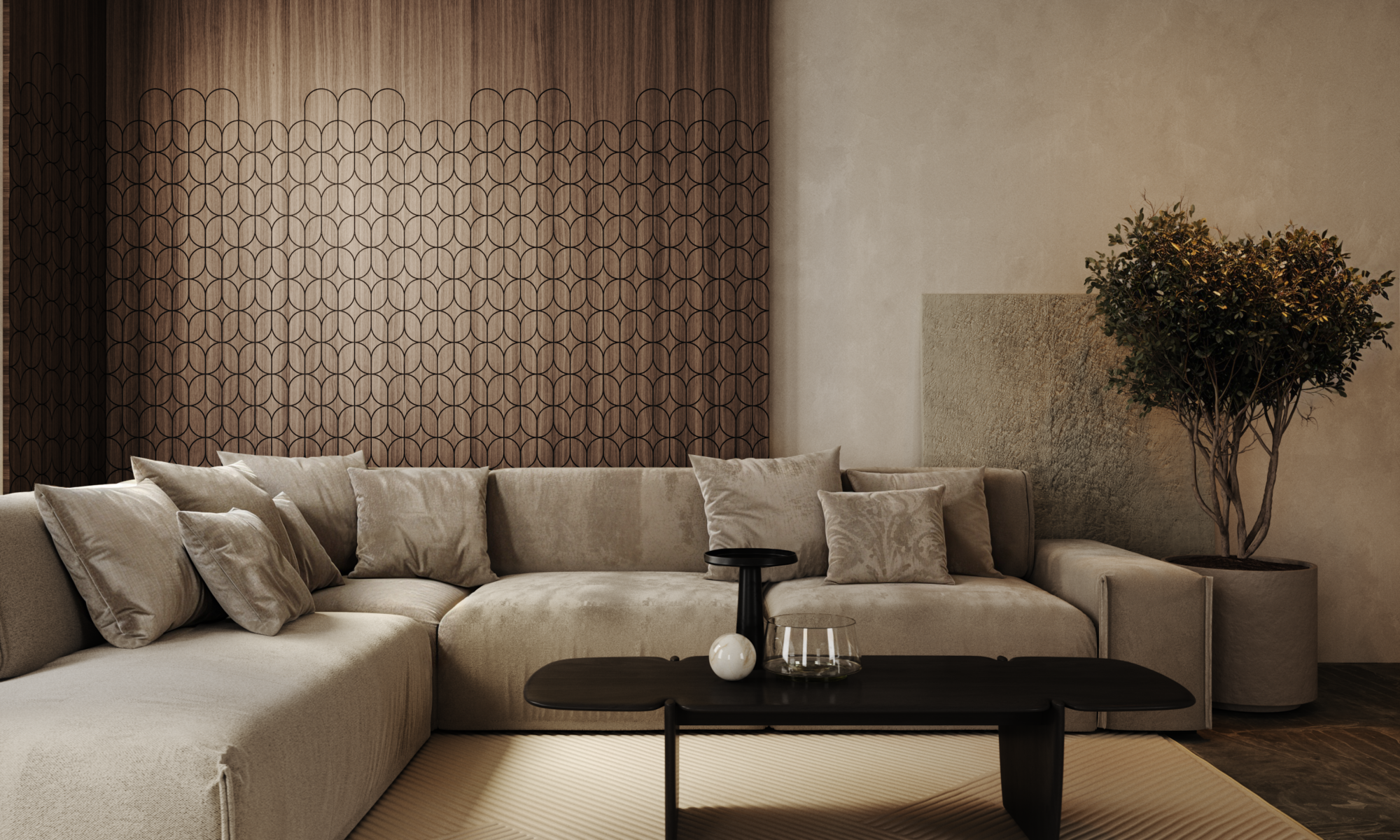 falpanel – amerikai dió kivitel | LEER Design