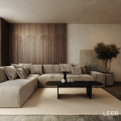 Loopa Mini japandi amerikai dió falpanel - LEER Design